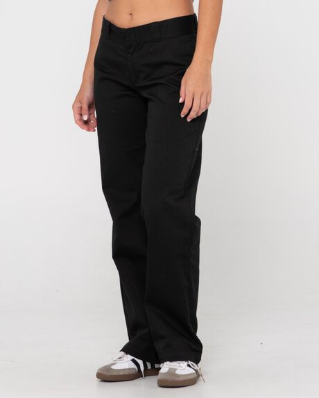 BLACK WOMENS CLOTHING RUSTY PANTS - S23-PAL1372-BLK-10