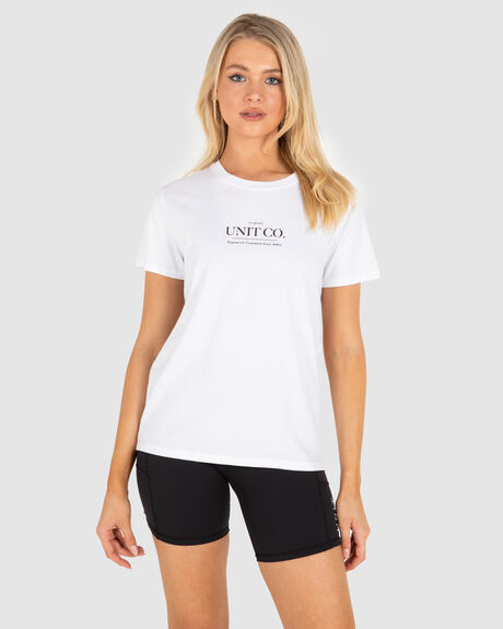 WHITE WOMENS CLOTHING UNIT T-SHIRTS + SINGLETS - 231210001-WHT