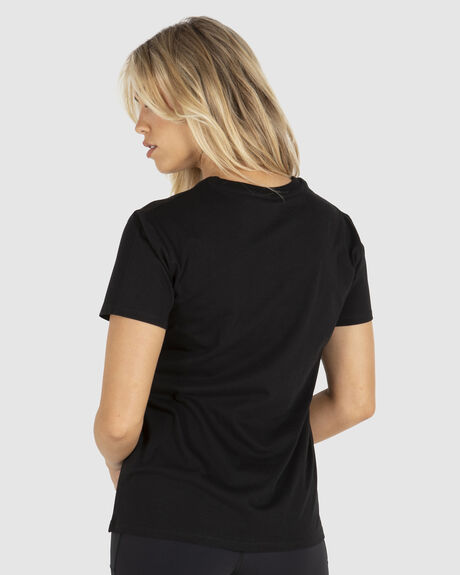BLACK WOMENS CLOTHING UNIT T-SHIRTS + SINGLETS - 243210002-BLK