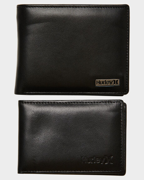 BLACK MENS ACCESSORIES HURLEY WALLETS - HAUSLWAH010