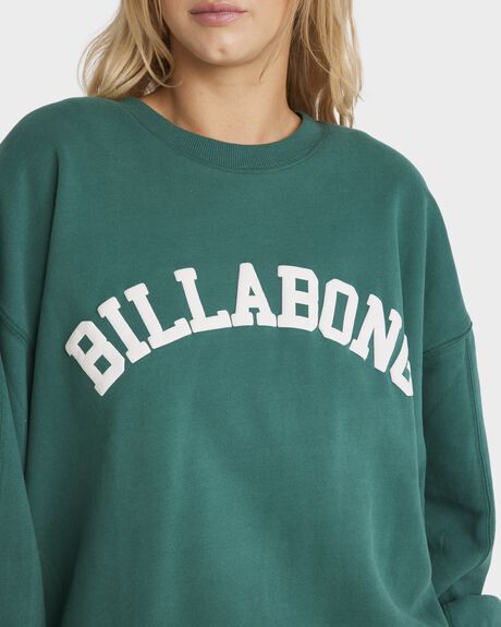 GREEN WOMENS CLOTHING BILLABONG JUMPERS + HOODIES - UBJFT00198-GQZ0