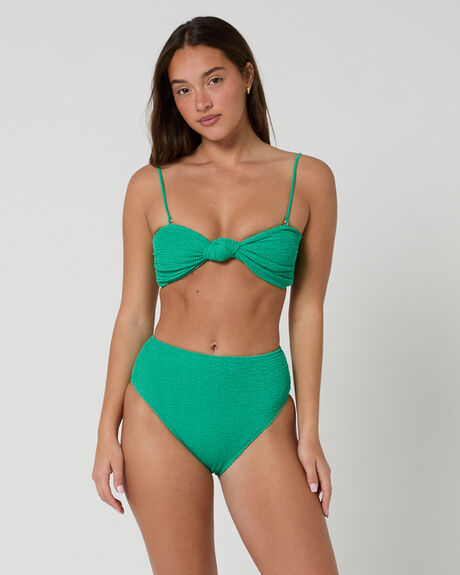 EMERALD CRIMP WOMENS SWIMWEAR ITS NOW COOL BIKINI BOTTOMS - INC1000EMERALD_CRIMP