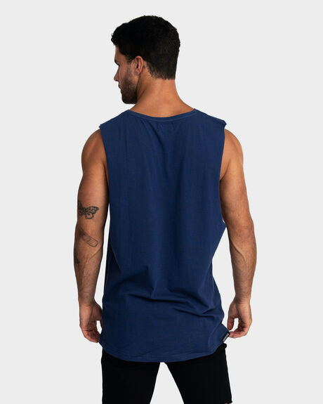 BLUE MENS CLOTHING ONEBYONE SINGLETS + TANKS - OBO-1036-S
