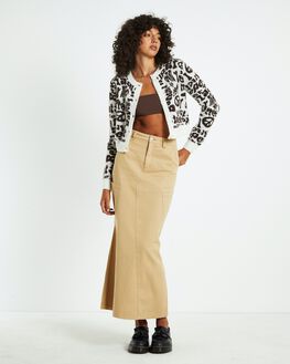 Insight white denim skirt shop