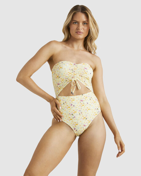 YELLOW WOMENS SWIMWEAR BILLABONG ONE PIECES - UBJX100278-YLW