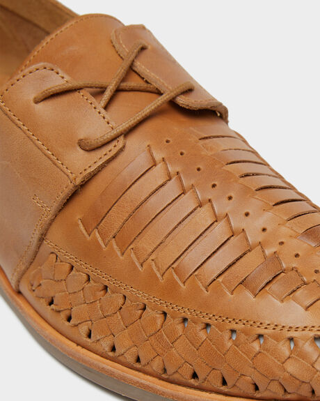 TAN OILY LEATHER MENS FOOTWEAR URGE FASHION SHOES - URG19026TOL
