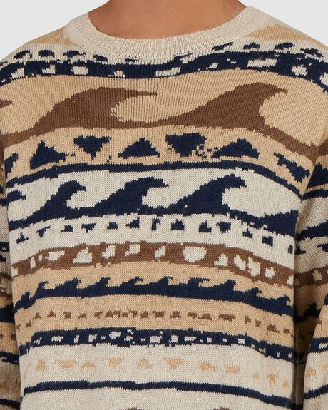 SAND MENS CLOTHING BILLABONG KNITS + CARDIGANS - UBYSW00105-SND