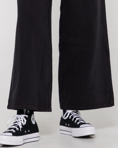 BLACK WOMENS CLOTHING RUSTY PANTS - S23-PAL1366-BLK-10