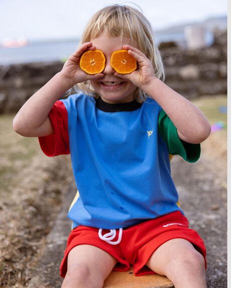 MULTI KIDS BOYS SONNIE T-SHIRTS + SINGLETS - KSHSS2432-MT-1