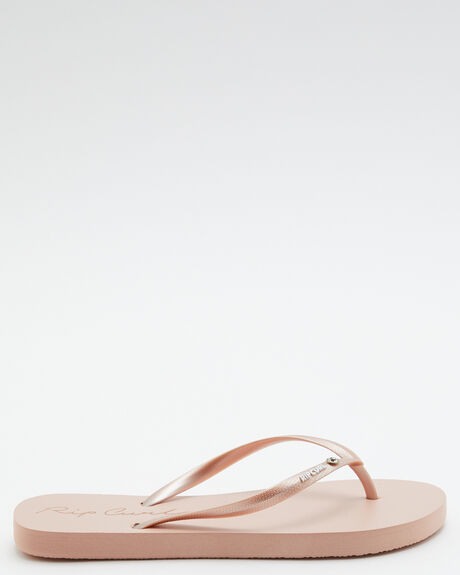 ROSE GOLD WOMENS FOOTWEAR RIP CURL SLIDES + THONGS - 16GWOT4093