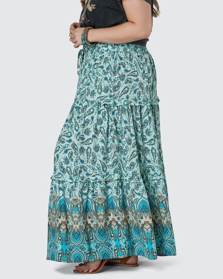 BLUE WOMENS CLOTHING THE POETIC GYPSY SKIRTS - CPSS21557001-10