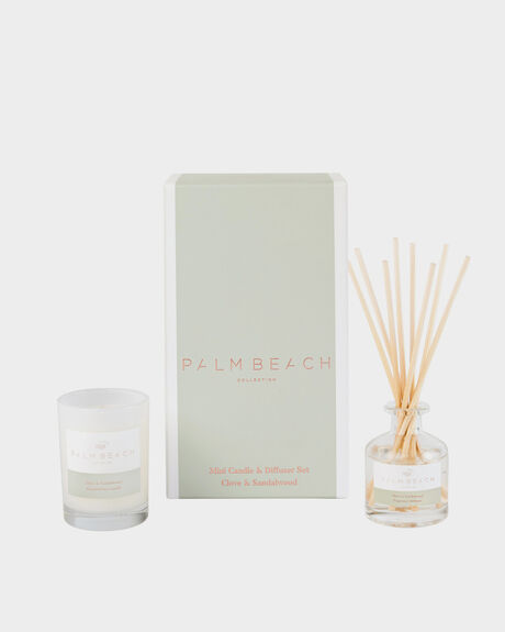 CLOVE SANDALWOOD HOME CANDLES + DIFFUSERS PALM BEACH COLLECTION  - PBC-GPMCDCS