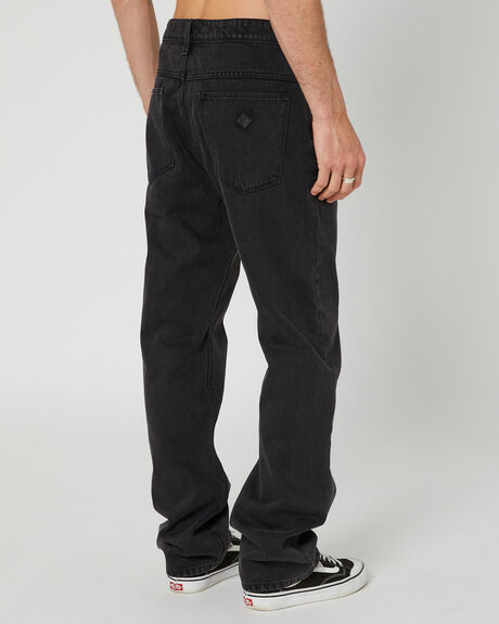 DISTRESSED BLACK MENS CLOTHING ABRAND JEANS - 82057A-6962