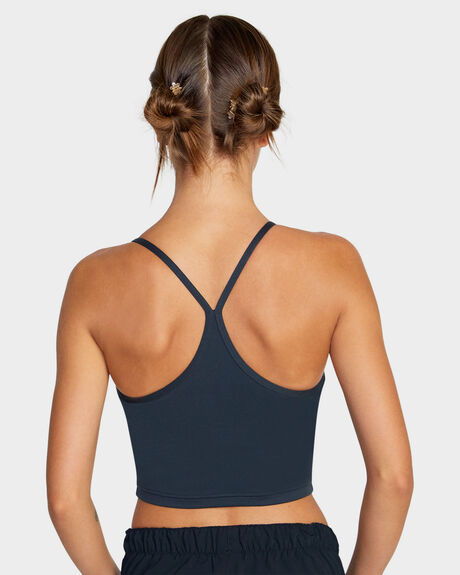 BLACK WOMENS ACTIVEWEAR RVCA TOPS - AVJKT00187-BLK