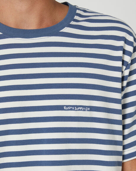 NAVY MENS CLOTHING RUSTY STRIPE TEES - TTM2680NAV