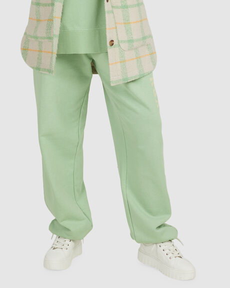 ABSINTHE GREEN WOMENS CLOTHING ROXY PANTS - URJFB03035-GHY0