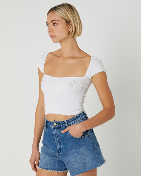 WHITE WOMENS CLOTHING ALL ABOUT EVE TOPS - 6420043WHT