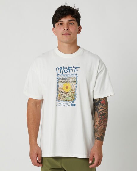 THRIFT WHITE MENS CLOTHING MISFIT T-SHIRTS + SINGLETS - MT0235008WHI
