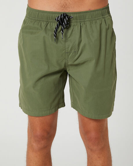 Swell Malibu Beach Short - Olive | SurfStitch