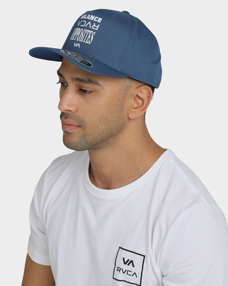 CLASSIC BLUE MENS ACCESSORIES RVCA HEADWEAR - UVYHA00125-CSB