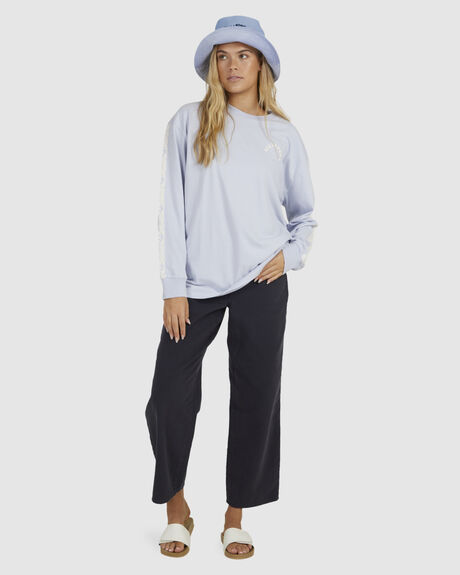 CLOUD BLUE WOMENS CLOTHING BILLABONG TEES - UBJZT00263-BZK0