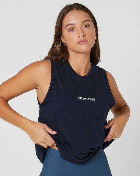 NAVY WOMENS ACTIVEWEAR DK ACTIVE TOPS - DK11-006-NVY-XS