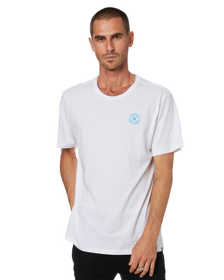 Hurley Born From Water Mens Tee - White Cyan | SurfStitch