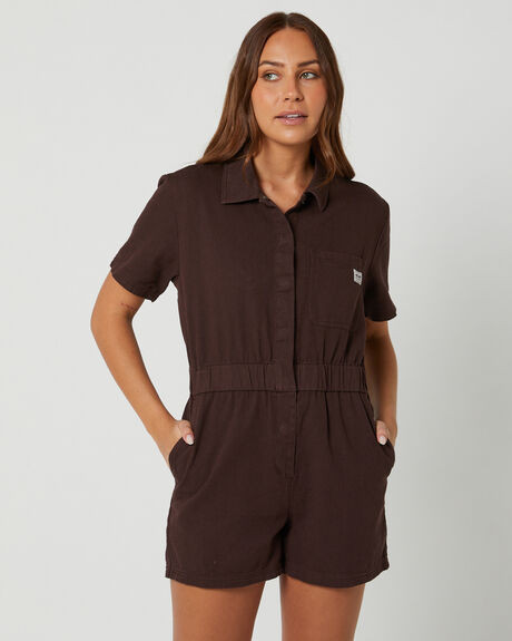 BROWN WOMENS CLOTHING DEPACTUS PLAYSUITS + OVERALLS - DEWW23335BRN