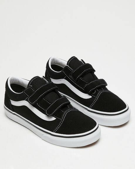 BLACK / TRUE WHITE KIDS BOYS VANS SNEAKERS - VN-0VHE6BT