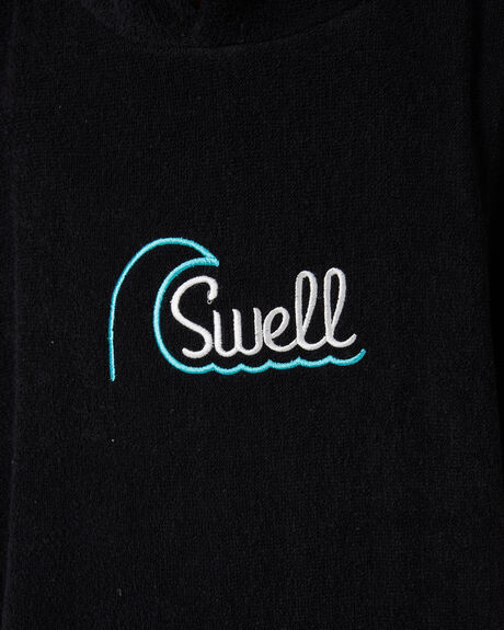 BLACK KIDS BOYS SWELL TOWELS - S32221801BLK