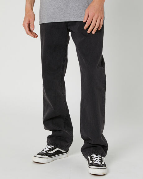 DISTRESSED BLACK MENS CLOTHING ABRAND JEANS - 82057A-6962