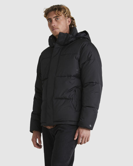 BLACK MENS CLOTHING QUIKSILVER JACKETS - UQYJK03032-KVJ0