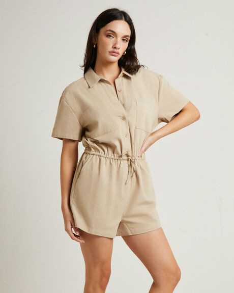 OFF WHITE WOMENS CLOTHING SUBTITLED PLAYSUITS + OVERALLS - 1000106448-WHT