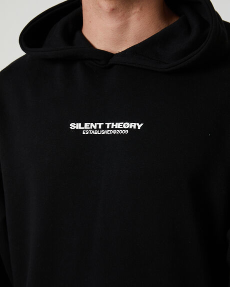 BLACK MENS CLOTHING SILENT THEORY HOODIES - 40X0115.BLK