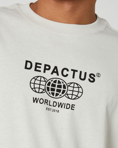 WHITE MENS CLOTHING DEPACTUS T-SHIRTS + SINGLETS - DEMS23251-WHT