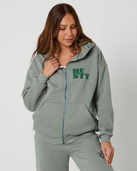 FADED PISTACHIO WOMENS CLOTHING RUSTY JUMPERS + HOODIES - FTL0812-FPS