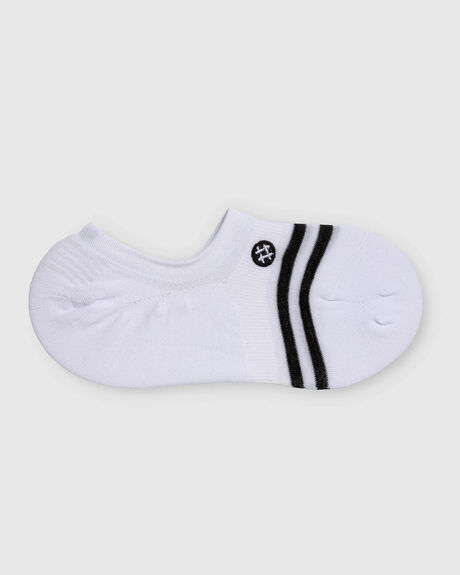 WHITE WOMENS ACCESSORIES SOCKDAILY SOCKS + UNDERWEAR - LOW-12PK-S-WHT