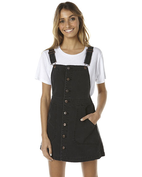 WSH BLACK WOMENS CLOTHING WRANGLER PLAYSUITS + OVERALLS - W-950512-M84BLK