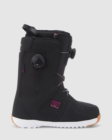 BLACK PURPLE SNOW WOMENS DC SHOES SNOWBOARD BOOTS - ADJO100037-BPU