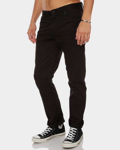 BLACK MENS CLOTHING VOLCOM PANTS - A1111703BLK
