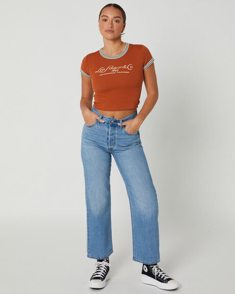 SCRIPT BAKED WOMENS CLOTHING LEVI'S T-SHIRTS + SINGLETS - A3523-0023