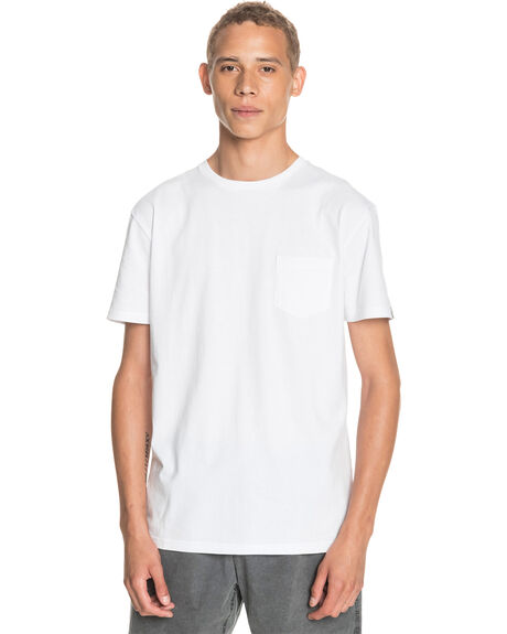 WHITE MENS CLOTHING QUIKSILVER GRAPHIC TEES - EQYZT06046-WBB0