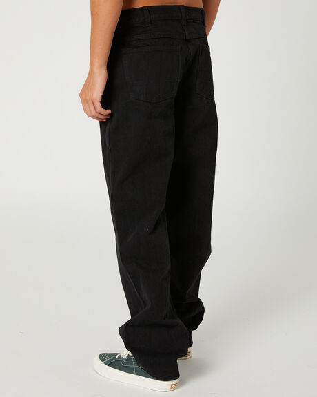 RINSED BLACK MENS CLOTHING DICKIES JEANS - 13293AURNSB