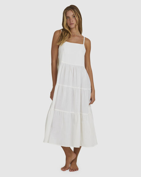 WHITE WOMENS CLOTHING BILLABONG DRESSES - UBJWD00303-WHT