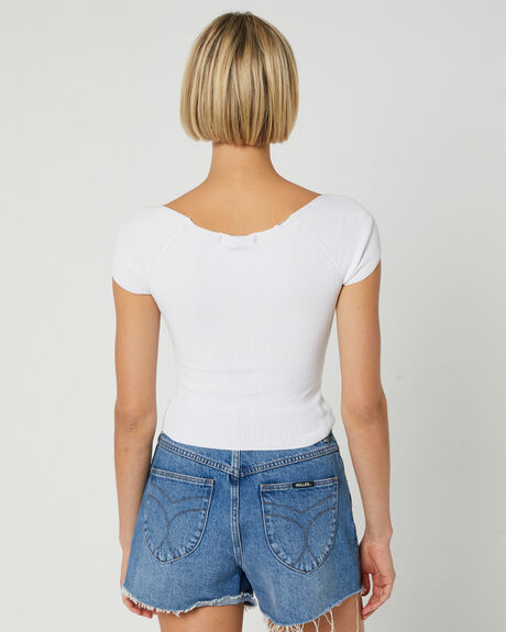WHITE WOMENS CLOTHING ALL ABOUT EVE TOPS - 6420043WHT