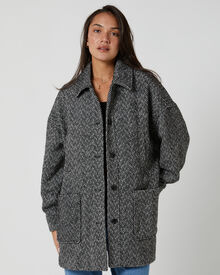 Heather grey women's coat online