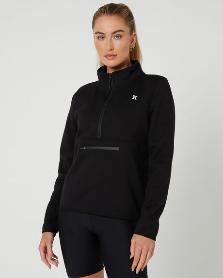 BLACK WOMENS CLOTHING HURLEY JUMPERS - AWFL23Q1HTBLK