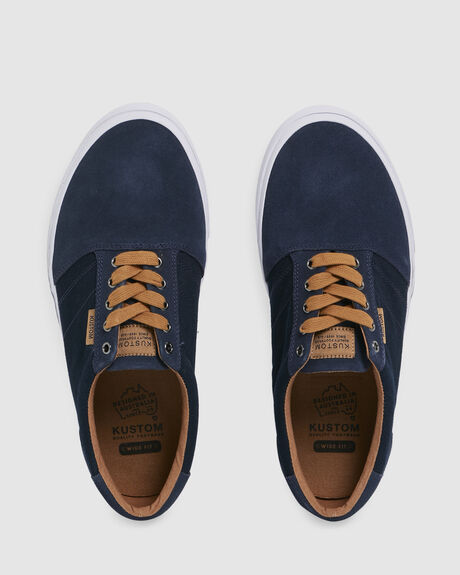 NAVY TAN MENS FOOTWEAR KUSTOM SNEAKERS - UKYS100103-NTN