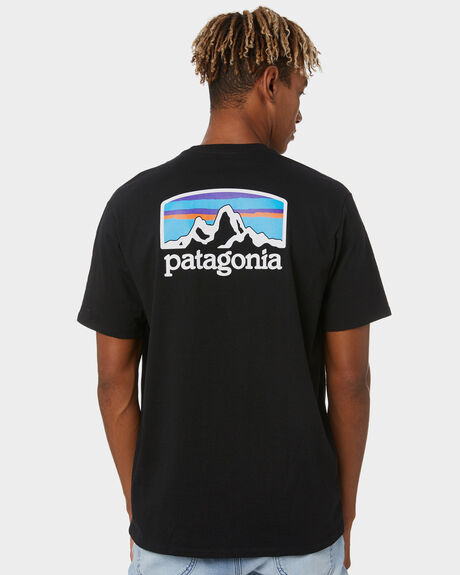 BLACK MENS CLOTHING PATAGONIA T-SHIRTS + SINGLETS - 38501-BLK-XS