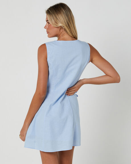 BLUE WOMENS CLOTHING SNDYS DRESSES - SFD713-BLUE